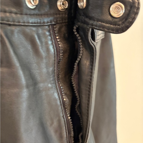 VINTAGE AMF era Harley Davidson Leather Pants with Belt 36 - Picture 4 of 8